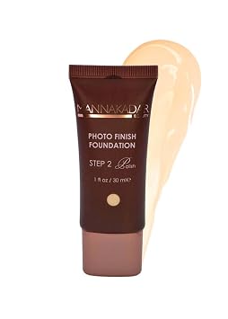 Manna Kadar Beauty C3 Flawless Linen Photo Finish Foundation - Long Lasting, Medium to Full Coverage, Flawless Look, Matte Finish, Water Based, Vitamin E, Antioxidants, Wheat Germ Improves Elasticity