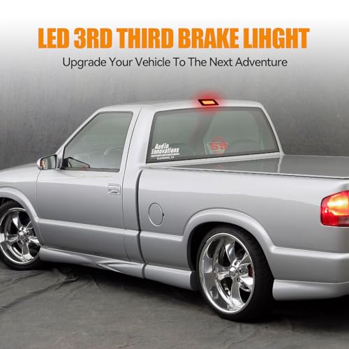Image of Third 3rd Brake Light LED for 1994-2003 Chevy S10 /GMC Sonoma Standard Cab, High Mount Rear Brake Lights Assembly for 1996-2000 Isuzu Hombre, Waterproof Center Cab Lamp Stop Light