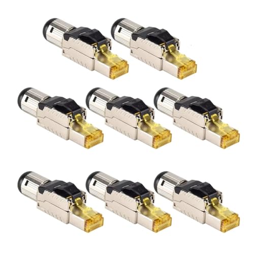 Connecteur Cat8 RJ45 blindé sans outil avec connexion réseau 10G stable