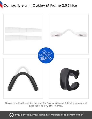 Image of BLAZERBUCK Replacement Earsocks & Nosepieces & Frame Clip for Oakley M Frame 2.0 Strike