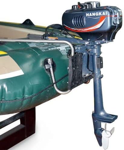 Miniatura 6 de Motor de barco de 2 tiempos 3.6 HP motor fuera de borda 55 CC con sistema de refrigeración por aire, motor de barco inflable, motor de barco,