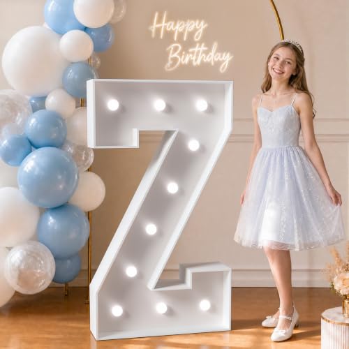 Tongjoy Marquee Letters 4 Feet Tall Large Light up Letters Z for Decor