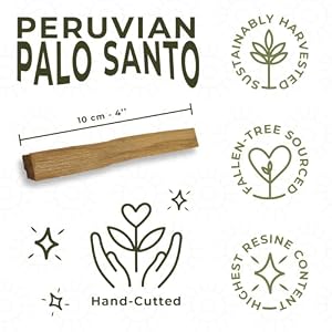 Palo Santo Sticks 53 oz 150gr Higher Resine Organic Certified from Peru NOT Ecuador Ethically Sustainably Harvested Protection Meditation Relief Spiritual Cleansing Healing 150g