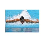 Caeleb Dressel Schwimmer-Poster, Wandkunst, Poster, Rollen, Leinwand, Gemälde, Bild, Wohnzimmer-Dekoration, Zuhause