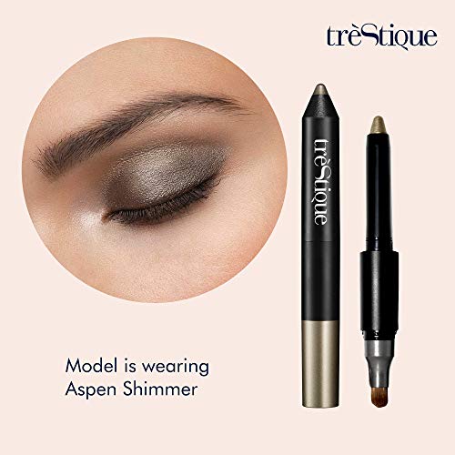 Tre'stique Trestique Shimmer Shadow Crayon, Eyeshadow Stick With Built-In Blending Brush, Eye Makeup Pencil, Shimmer Eye Brightener Crayon, Shadow Stick, Eyeshadow Pencil #TOP3