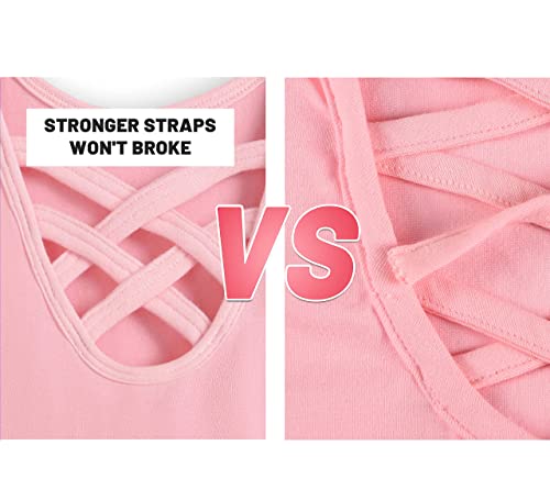 Danshow Ballet Leotards For Girls Dance Skirted Leotard Kids Ballet Tutu Dress Toddler Shiny Ruffle Sleeve Dancewear(40431-08Q-M) #TOP4