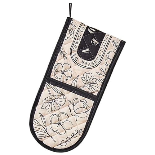 Nuyhadds Cooking Gloves for Cooking Baking Grilling, Extra Long Design Heat-Resistant Cooking Gloves, Innovative Anti-Scald Gloves Baking Gloves for Hot Pots Pans Plates Bowls Trays