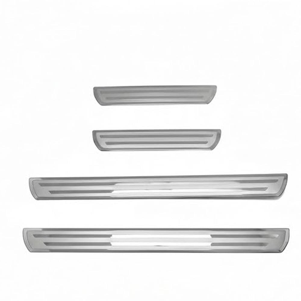 Woniyal 4 Pcs Stainless Steel Door Sill Protectors for Citroen C1 C2 C3 C4 C5 C6 C8 C4L DS3 DS4 DS5 DS5LS DS6