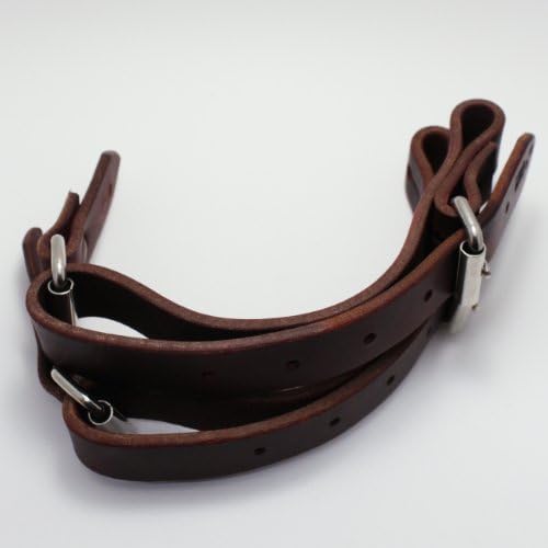 Colorado Saddlery The Rough Stock Spur Strap, Red Latigo