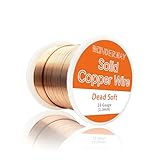 ​99.9% Solid Bare Copper Wire for Gardening, Boost Plant Growth & Soil Health, 122Ft /1lb Spool by Wonderway​(16 Gauge/1.3mm, 16oz)