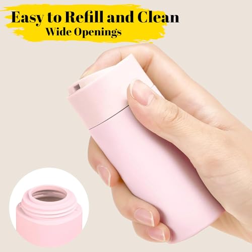 5pcs Travel Cream Dispenser Bottles Set Travel Bottles Toiletry Containers Set, TSA Approved, Travel Essentials4