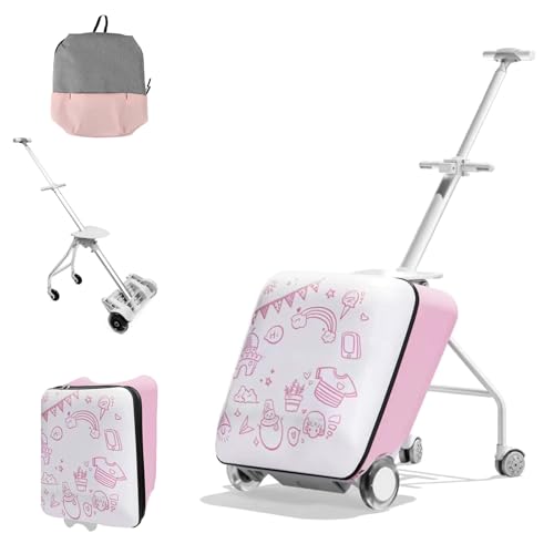 WEEROCK 20�C���` �q���p ���C�h�I���X�[�c�P�[�X �V�[�g�t�� 3�Έȏ� �j�̎q ���̎q �q���p���Q�b�W�P�[�X �g���\�ȃL���X�^�[�t�� �y�� �n�[�h�V�F�� �q���p�g�����N�ƃo�b�N�p�b�N �����^�ъȒP, �O���t�B�e�B�s���N, 20