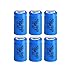 1/2AA Size ICR14250 3.7V 300mAh Li-ion Lithium Rechargeable Batteries 6Pcs