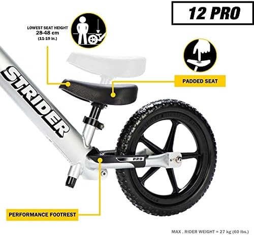 Strider - 12 Pro Balance Bike, Ages 18 