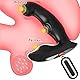 Prostata-Massagegerät Sexspielzeug Butt Plug Anal Vibrator Fernbedienung Dildo Vibrator mit 10 vibrierenden G-Punkt Klitoris Masturbator Stimulator für Frauen Männer Paare (Schwarz)