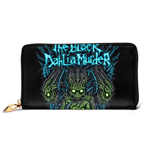 Preisvergleich Produktbild JHGFG Wallet Die Schwarze Dahlia Murder Lederbrieftasche, Kartenpaket, Faltbare Brieftasche, Modebrieftasche, personalisierte benutzerdefinierte Brieftasche