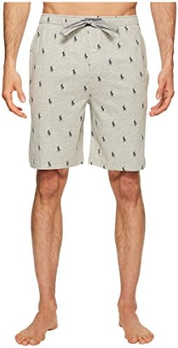 Polo Ralph Lauren Underwear Men's Jersey Knit Sleep Shorts, Cruise Navy, Blue, Print, M