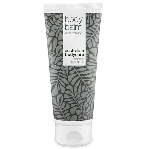 Australian Bodycare Body Balm 200ml | Aftershave Balsam gegen Eingewachsene Haare, Rasurbrand & rote Pickel nach der Rasur | Perfekt nach Rasur & Haarentfernung am Körper | 100% Natürliches Teebaumöl