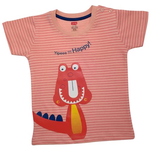 Image of LuvLap Baby Boys Regular Fit 100% Cotton Half Sleeve Boys T-Shirt Pack of 5