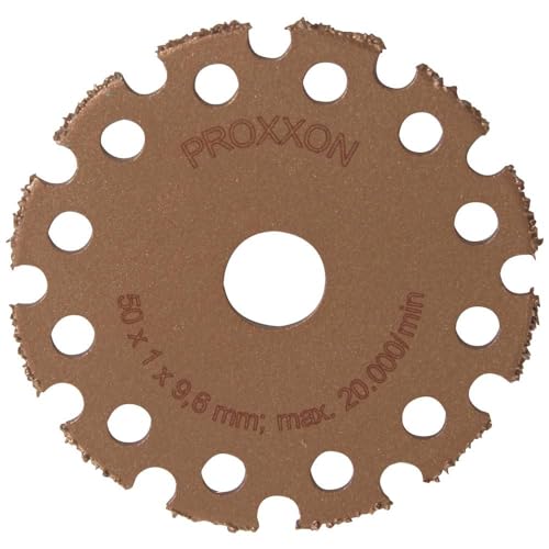 Proxxon 28556 Wolfram-Karbid-Trennscheibe, Ø 50 x 1,3 x 9,6 mm, für Langhals-Winkelschleifer LHW und LHW/A