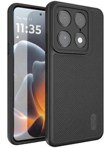 TUDIA MergeGrip Designed for Motorola Signature Back Cover (2026), [Military Grade Drop Tested] Dual Layer Slim Rugged Heavy Duty Shockproof Protective Phone Cover - Black