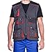 Produktbild MAZALAT work wear Weste Herren Outdoor, Arbeitswesten männer mit vielen Taschen, Montageweste, Herren, Perfekt geeignet für Techniker, Bauarbeiter, Hundesport, Fishing, Safari. Outdoorweste, L