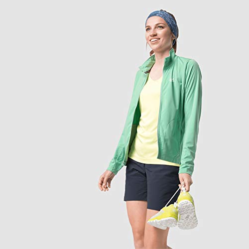 Jack Wolfskin Women's JWP DYNAMIC W Athletic Soft Shell Jackets pacific green XXL