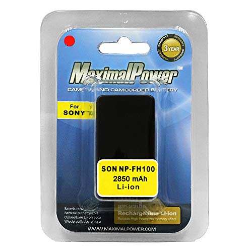 Maximalpower Replacement Lithium-Ion 7.4V 2850 Mah Battery For Sony Np-Fh100 Camera And Camcorders, Black (Db Son Np-Fh100) #TOP10