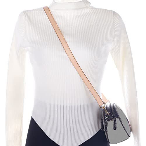Beudw Purse Strap Adjustable Crossbody Strap, Leather Shoulder Strap Belt Replacement ，Pochette Strap Vachetta Diagonal Shoulder Straps Replacement Leather Straps（Width 1.8 Cm） #TOP1