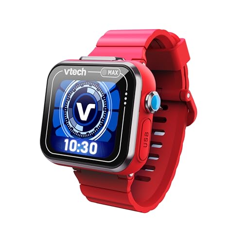VTech - Kidizoom Smartwatch MAX Rojo, Reloj Inteligente para niños, Doble cámara de...