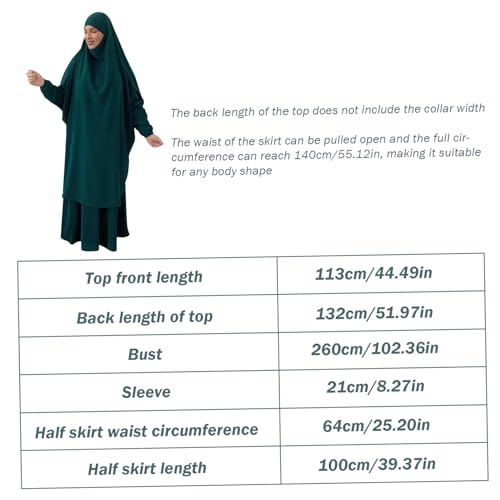 Robe de prière musulmane couverture complète pour prier sereinement - 4