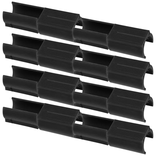 Pieds de chaise en plastique anti-dérapant noir et anti-bruit en lot de 50 embouts discrets