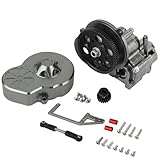 Pothyes Metal Complete Transmission Cutoff Gearbox with Dig Gear for 1:10 Axial SCX10 AX10 Wraith RC Crawler Car Upgrade Part