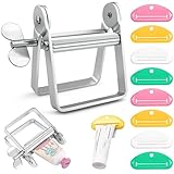 GZcaiyun Zahnpasta Quetscher, Tubenquetscher für Alle Tube, Aluminium Tubenausdrücker und 8 Kunststoff Tube Squeezer für Zahnpasta, Acrylfarbe, Arzneimittel, Leim, Wasabi