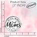 (3Pcs) Cool Moms Club Sticker Funny Mom Life Quote Vinyl Waterproof Decal for Tumbler Laptop Journal Aesthetic Gifts for Mothers Women Mama Friends Motherhood Humor Size 3"