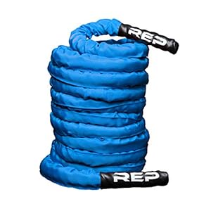 REP Battle Ropes – PolyDacron Battle Rope for Strength and Conditioning Workouts – 1.5″ and 2″ Diameter, 30ft, 40ft, 50ft Lengths with Optional Cover Sleeve