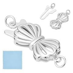 20mm Silver Bowknot