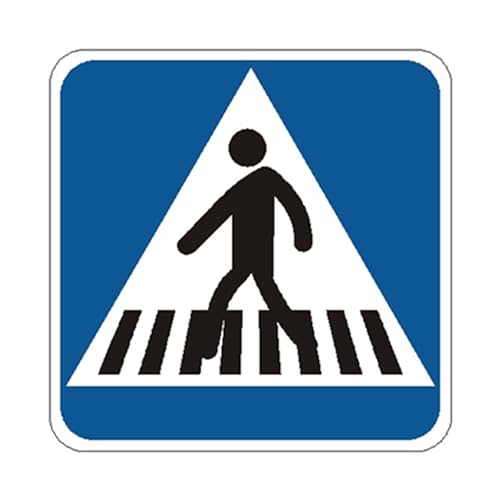 PARKING FACIL | Señal Tráfico de Chapa Económica | Elementos de Seguridad Vial | Señalización de Carreteras | Acero Termolacado | Tamaño: 50 cm (Paso de Peatones)