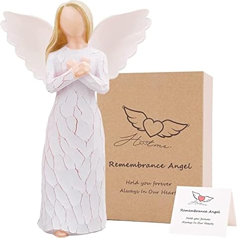 Remembrance Angel Figurine, Angel of Healing Sculpted Hand-Painted Figure to Express Sympathy, Remembrance, Comfort and Healing Gift for Christmas Cover