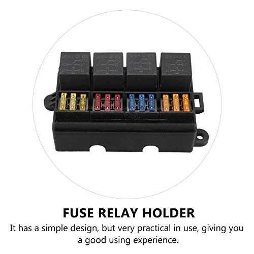 CLISPEED 12 Forma Lâminas 4 Pin 12V 40A Relé Na Caixa de Fusíveis Caixa de Fusíveis Auto Fusível Mar