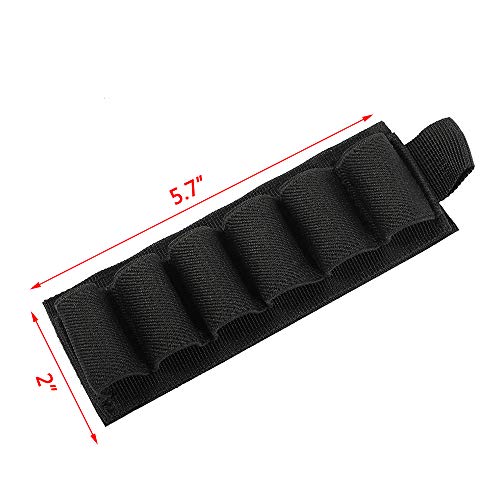 Buttstock Holder Rifle Cartridge Shotgun Ammo Carrier Adhesive Side Saddle For 12Ga (6 Rounds- 2 Pack) #TOP5