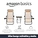 Amazon Basics - Set de 2 sillas con gravedad cero y mesa...