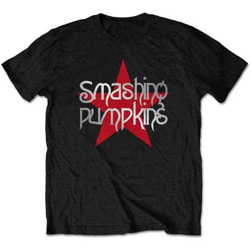 The Smashing Pumpkins Star Logo Official Tee T-Shirt Mens Unisex (Large) Black