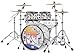 PDP By DW PDP 25th Anniversary 4-Piece Clear Acrylic with Walnut Stain Hoops Drum Set Shell Pack (PDLT221425TH)