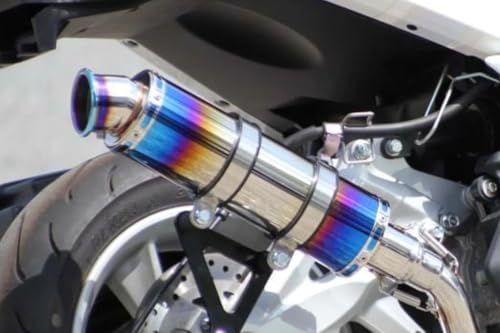 HMS バイクマフラー SSB マジェスティS JBK-SG28J 2BK-SG52J 2014年〜2020年モデル対応 MAJESTY-S YAMAHA ヤマハ SUS ステンレス ブルーカラー パーツ フルエキ フルエキゾースト カスタム ドレスアップ