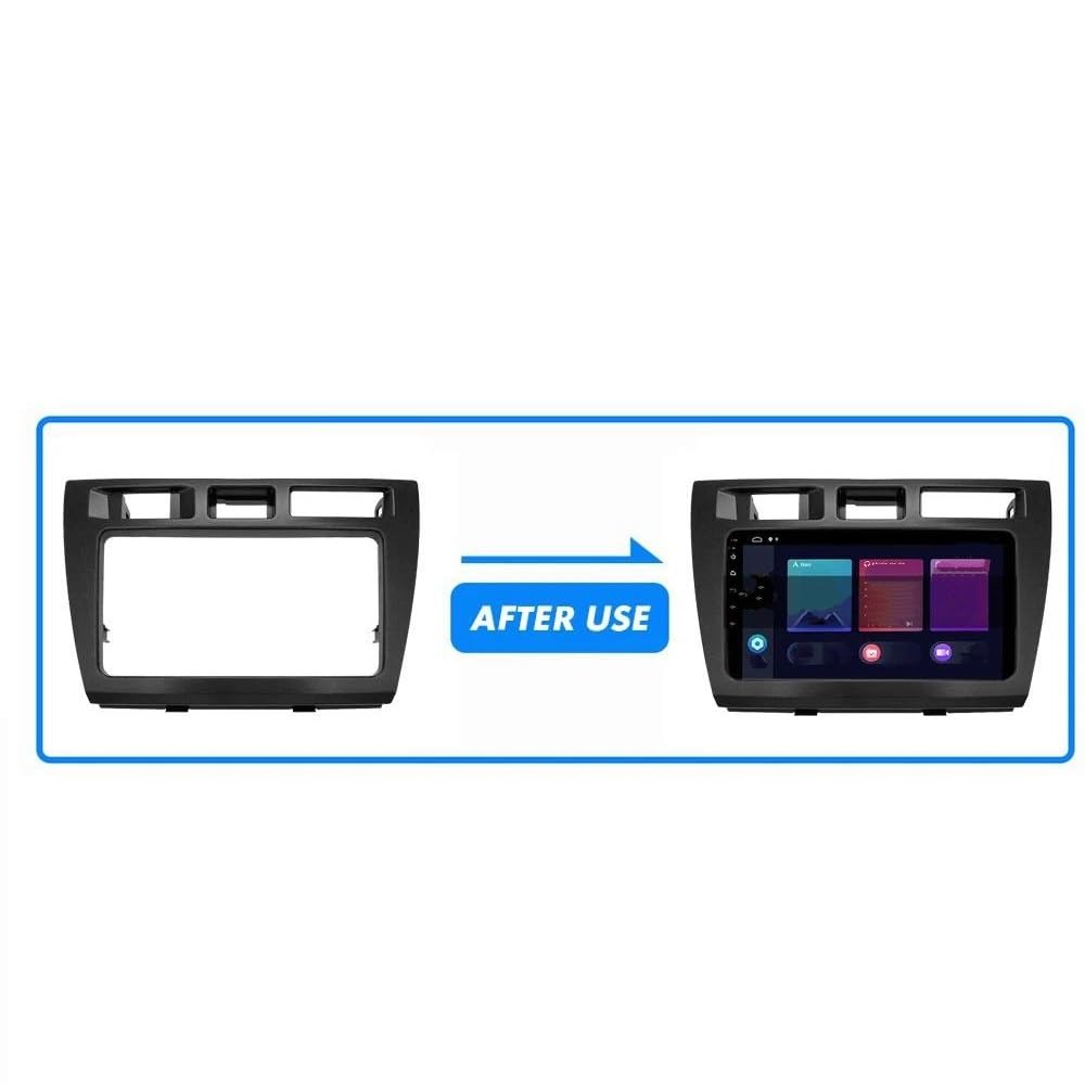 Kit De Instalación Radio De Coche Panel Frontal CD Marco DVD 2 DIN para Toyota para Mark II JZX110 2005 MENSUNUBNM