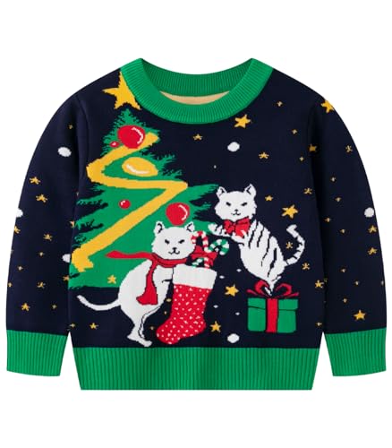 Image of Remimi Kids Christmas Sweater for Toddler Girls Boys Holiday Pullover Top