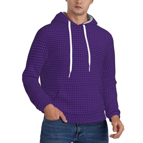 Sweat à capuche chaud homme vêtement d'extérieur décontracté imprimé papillon violet