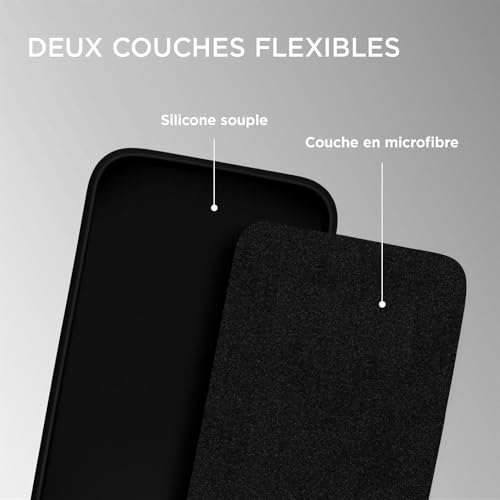 Coque silicone iPhone X/XS OneFlow de protection souple double couche - 3