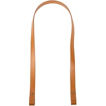 90Cm Bag Shoulder Strap Snap Button Single Shoulder Long Strap Belt Band Detachable Obag PU Leather Handmade DIY AccessoriesTAN